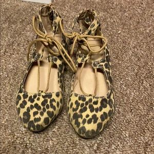 Girls cheetah print sandals